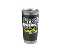 Chess Player Piece Vintage It's Ok If You Think Chess is Stainless Steel Insulated Tumbler