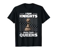Chess Player Souvenir Pawn Knight Character Fun Tee Chessmen T-Shirt