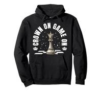 Chess Player Souvenir - Queen Character Crown Chessmen Pullover Hoodie