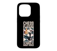 Chess Player Strategy Board Game Design Case for iPhone 15 Pro