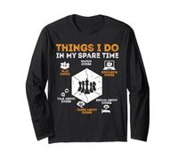 Chess Player Things I Do In My Spare Time Checkmate Funny Long Sleeve T-Shirt