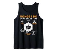 Chess Player Things I Do In My Spare Time Checkmate Funny Tank Top