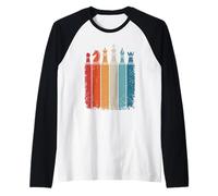 Chess Player Vintage Chess Pieces Raglan Baseball Tee