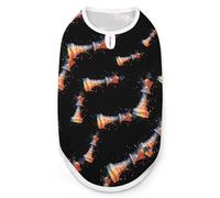 Chess Playing Piece The King Funny Dog Shirts Sleeveless Pet Tank Top Comfort Pets Clothes Vest for Small Medium Dogs Cat M