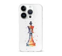 Chess Playing Piece The King Printed Phone Case Unisex Cute Trendy Cellphone Protective Cover Compatible with iPhone 15/15 Pro/15 Pro Max/15 Plus