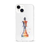 Chess Playing Piece The King Printed Phone Case Unisex Cute Trendy Cellphone Protective Cover Compatible with iPhone 15/15 Pro/15 Pro Max/15 Plus