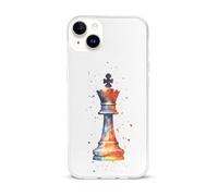 Chess Playing Piece The King Printed Phone Case Unisex Cute Trendy Cellphone Protective Cover Compatible with iPhone 15/15 Pro/15 Pro Max/15 Plus