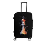 Chess Playing Piece The King Trendy Suitcase Covers Unisex Luggage Cover Protector Fit 19 to 32 Inch Travel Lover M