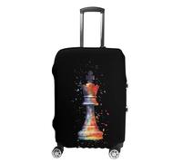 Chess Playing Piece The King Washable Suitcase Cover Protective Luggage Case Covers Elastic Baggage Protector M