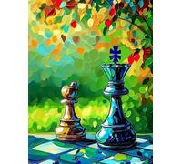 Chess Puzzle for Adults Educational Intellectual Jigsaw Puzzle,Chess Fantasy Puzzles for Adults Fun Game_500pcs