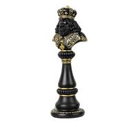 Chess Resin Ornament - Home Decor - University House Model | Black and White and Silver Gold Chess Piece Ornaments Chess Statue Decorative Piece Classic Sculpture