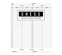 Chess Score Record: Chess Game Record Keeper Book, Chess Scoresheet, Chess Score Card, Chess Writing Note, Informal or Tournament play, Tracks one game with as many as 60 moves, 100 Pages