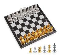 Chess Set | Chess Game Set with Magnetic Board - Improve Logical Thinking Interactive Activity for Travel Dorm Camping Road Trips Picnic Classroom