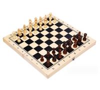 Chess Set Chess Set Magnetic Solid Wood Folding Board Black And White Pieces For Family Game(29 * 29cm)