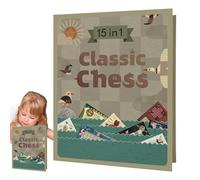 Chess Set for Kids,Chess Set - Multipurpose Board Game for Kids | Board Game for Kids, Portable Sensory Toys for Party, Home, Nursery, Preschool