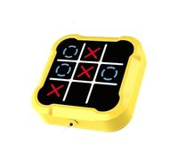 chess set Tic Tac Toe Bolt Game Handheld Puzzle Console for Memory & Education, Portable Travel Board Games for Kids Adults travel board(Gelb,Rechargeable)