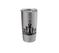 Chess Set with Historical Figures Stainless Steel Insulated Tumbler