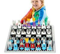 Chess Set - Wooden Chess Board | Double Sided Travel Chesses Games | Educational Board Games Suitable for Learning Strategy Family Fun Competitions School Activities Gift Giving