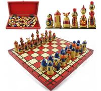 Chess Sets for Adults with Storage - Handmade Matryoshka Chess Set
