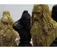 Chess sets large heavy Lord of the rings full size complete set of game pieces based on the movie characters vintage and collectors book by J. R. R. Tolkien