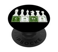 Chess Spelled With Periodic Table Elements Funny Science PopSockets Adhesive PopGrip
