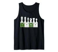 Chess Spelled With Periodic Table Elements Funny Science Tank Top