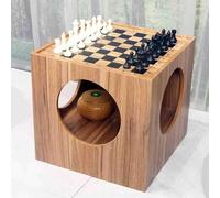Chess Table with Board, Coffee Table Design, Ideal for Tournaments, Beginners, and Professionals