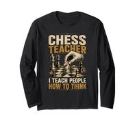Chess Teacher I Teach People How to Think Long Sleeve T-Shirt