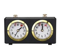Chess Timer,Mechanical Chess Clock Chess Tournament Timer Black No Battery Required Easy Reset for Chinese Chess Weiqi Other Competitions (black)