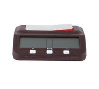 Chess Timer with Reward Delayed Time Alarm, Digital Chess Clock, Count Down Up Timer with Memory Function for Game Competitions, Large LCD Display and Customizable Time Settings (Wine Red)