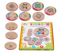 Chess UNLOADS Set, Checkers AND CHES Board Game | 10 in 1 Multifunctional Chess Board Set | Lightweight Play Family Groups Home Trip Parties