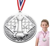 Chess Winner Medals, Embossed Medals for 1st, 2nd and 3rd Place | Compact Trophy Prize, Gift Children, Medals, Awards Chess Competition, Tournament, School Performance, Recognition,
