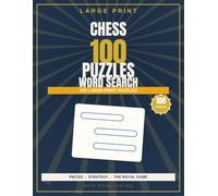 Chess Word Search for Adults & Seniors: 100 Large-Print Puzzles: Big-Print Chess Word Search - Screen-Free Focus, Easy Relaxation and Quiet Fun for Adults and Seniors