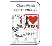 Chess Words Search Puzzles: Chaturanga Puzzles Book for Chess Fans with Solutions