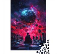 Chessboard Cosmic Battle Extra-Thick Cardboard DIY Jigsaw Puzzle for Adults Kids 12 Years Up Fun Family Game Beautiful Decoration Leisure Activity 52x38cm/1000pcs
