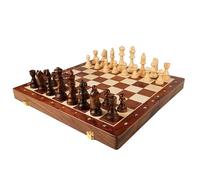 chessboard Folding Walnut Chess Set With Storage Portable Chess Board For Adults Child Travel Family Game set(39 * 39cm)