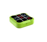 chessboard Tic Tac Toe Bolt Game Handheld Puzzle Console for Memory & Education, Portable Travel Board Games for Kids Adults set(Grn,Rechargeable)