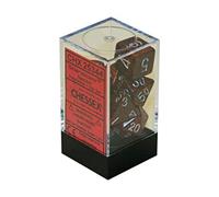 Chessex 25344 Dice, red, black, silver