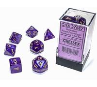 Chessex Borealis Royal Purple Luminary Dice Boxed Set [CHX27587]
