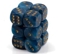 Chessex DND Dice Set-Chessex D&D Dice-16mm Phantom Teal and Gold Pla (US IMPORT)