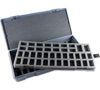 Chessex Figure Storage Boxes: Role Playing Games (RPGs) - Large Figure Storage Boxes - 25mm Humanoids - 80 Figure Capacity by Chessex