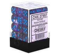 Chessex - Nebula 12mm D6 Dice Block - Luminary Nocturnal Blue Dice Block