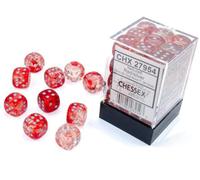 Nebula TM 12mm d6 Red/Silver Luminary Dice Block? (36 Dices)