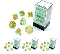 Chessex - Nebula Polyhedral 7 Dice Set - Luminary Spring White - New & Sealed