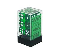 Chessex Says: CHX23605 D6 16mm Translucent Green/White (12)