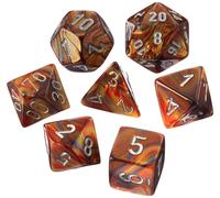 Chessex Says: CHX27493 Lustrous Dice Set Gold/Silver (7), Multi-Colour