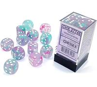 Chessex - Set 12 Nuts Nebula Wisteria/White Luminary