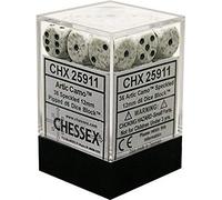 Chessex Speckled 12 mm d6 Dice Blocks with Pips (36 Dice) - Arctic Camo