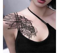 Chest And Thigh Covered Scars, Wings, Herbal Tattoo Stickers, Semi Permanent Non Reflective Sticker, Waterproof Fake Tattoos