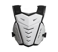 Chest Back Spine Chest Protector Vest, Spine Protector ,Chest Armor Motorcycle Armor Body Guard Vest,Light Chest Protector Motocross for Men, Women (White)